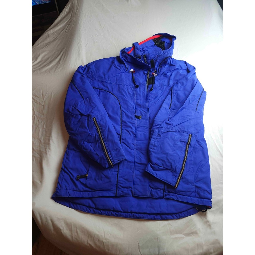 Obermeyer ATC Ski Jacket Womens Size 8 Blue Nylon Waterproof Snow Winter Coat